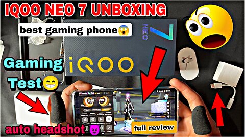 iQOO NEO 7 UNBOXING & FULL GAMING TEST AND SETTINGS 😱🙂 iQOO NEO 7 FREE FIRE GAMEPLAY TEST