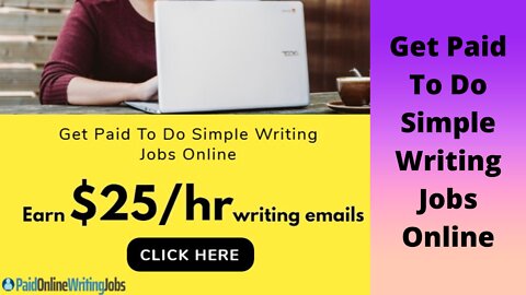 Get Paid To Do Simple Writing Jobs Online