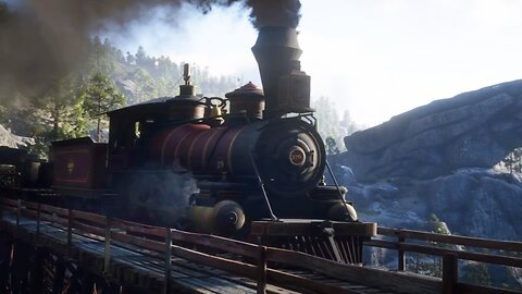 RED DEAD REDEMPTION 2 PS4 [Free Roam Gameplay] - Train Driving