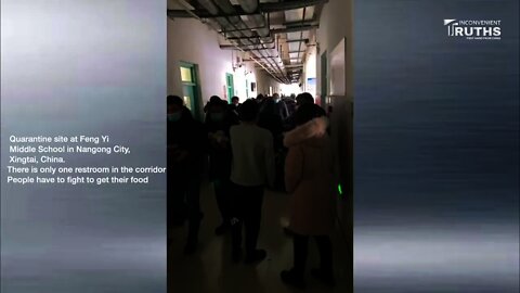 School Turned into Chaotic Quarantine Site, Boarding Students Squeeze in Classrooms 河北隔離點混亂 學生擠在教室中