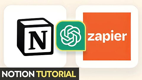 Zapier and ChatGPT For Notion: OpenAI For Creating Task or Notes | Tutorial