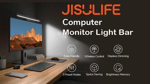 JISULIFE Anti Glare Color Temperature LED Monitor Light