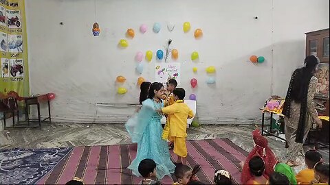 school dance on occasion of Krishna Birthday