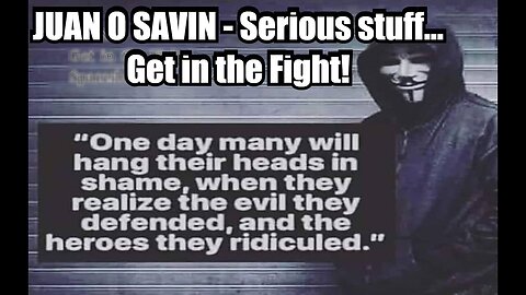 Joan O Savin Great intel > Serious stuff... Get in the Fight!