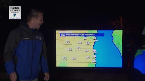 Wind speeds reach 79 mph at Mitchell International Tuesday night