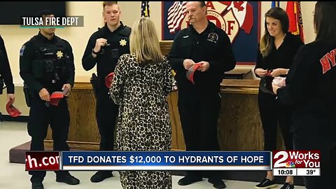 TFD donates $12,000 to Hydrants of Hope