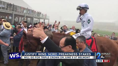 Justify Wins 143rd Preakness Stakes