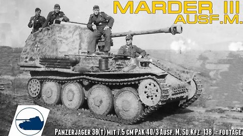 Rare WW2 Marder III Ausf. M - Sd.Kfz. 138 - Footage.