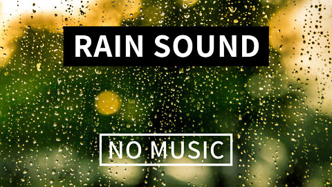 Relaxing rain sound | no music | Soothing rain sound | Soft rain | Gentle thunder