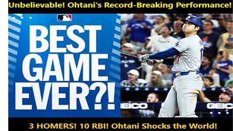 GREATEST GAME EVER?!? Shohei Ohtani goes 6-FOR-6 with 3 HOMERS, 2 SB and 10 RBI! (Joins 50/50 club!)