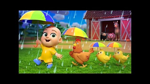 Rain Rain Go Away | Animal Version | Newborn Baby Songs & Nursery Rhymes