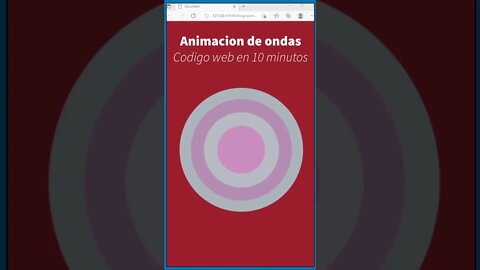 Animacion de anillos en #HTML, #CSS| #shorts