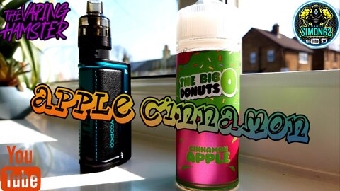 APPLE CINNAMON "THE BIG DONUTS" E-LIQUID REVIEW 🔞 #thevapinghamster#eliquidreview#vape