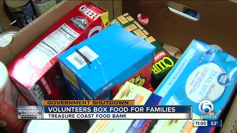 Treasure Coast Food Bank collecting food for federal employees impacted by shutdown