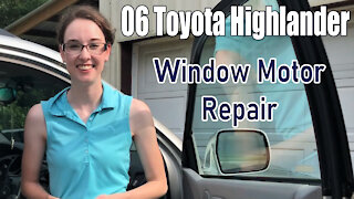 Window Motor Actuator Repair Tutorial (on 2006 Toyota Highlander)