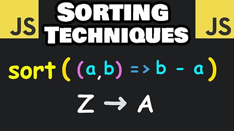 Learn JavaScript SORTING in 6 minutes! 🗃