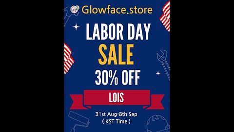 Sale 30% off GlowFace.Store Code LOIS Memorial Day Sale