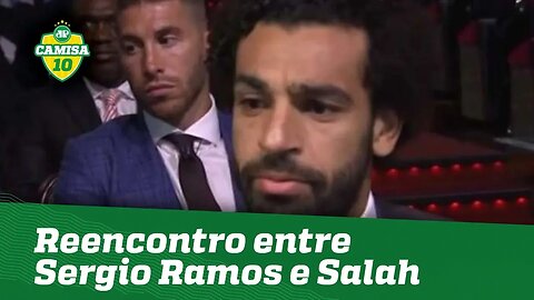 OLHA como foi o REENCONTRO entre SALAH e SERGIO RAMOS!