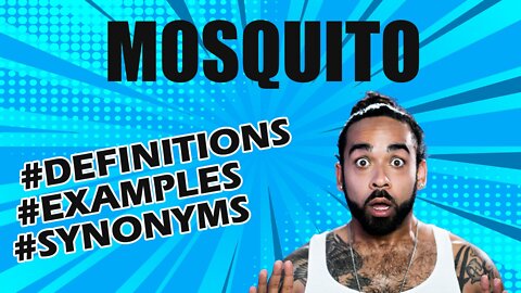 Definition and meaning of the word "mosquito"