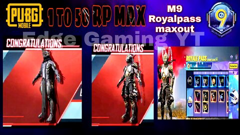 M9 Royal Pass Full Max | M9 50 Level | PUBG | BGMI