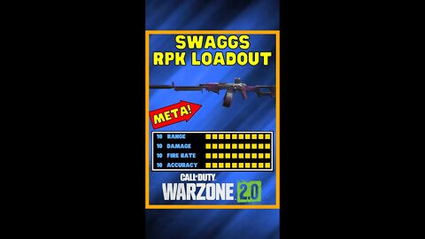 SWAGGS RPK Loadout is META in Warzone 2 😮 #shorts