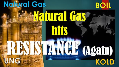 Natural Gas hits Resistance (Again).