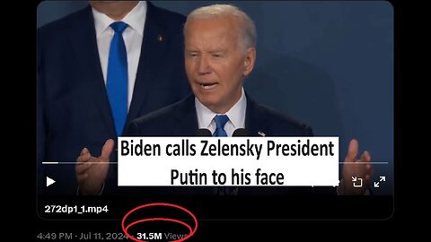 Biden called Zelensky President Putin at conference