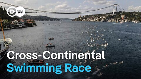 Thousands swim between continents in iconic Istanbul race | DW News