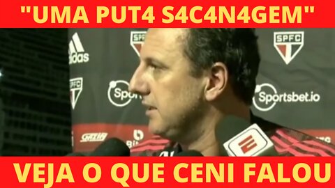 ROGÉRIO CENI REVOLTADO COM ÁRBITRO DE RB BRAGANTINO X SÃO PAULO