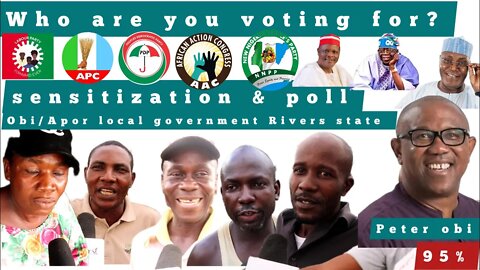 Obio/Akpor Local government 2023 presidential election sensitization & poll