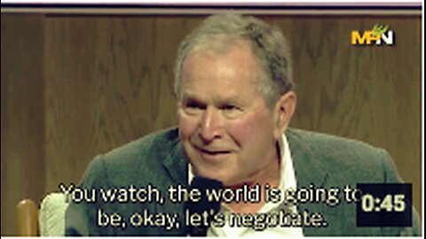 War Criminal George Bush Gives His Take On Israel