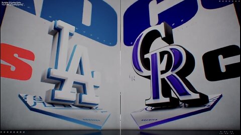 Dodgers @ Rockies. Game 1. MLB the Show 24.