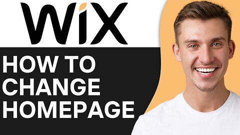 HOW TO CHANGE HOMEPAGE ON WIX