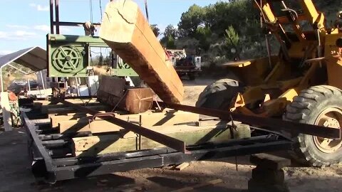 Sawmill Build Cutting The First Log