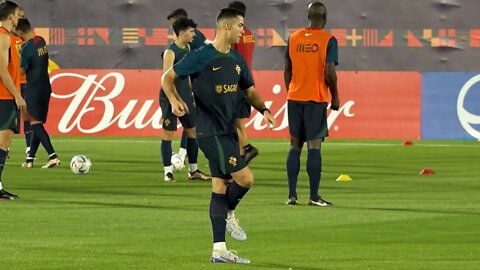 Cristiano Ronaldo BACK training with Portugal ahead of Ghana