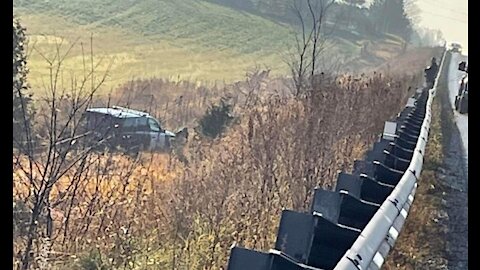 OPP Vehicle Enters The Ditch Near Lindsay