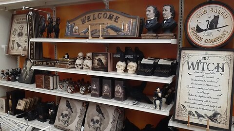 Michael's has full blown HALLOWEEN With EDGAR ALLAN POE! #halloween #codeorange