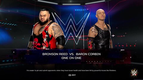 WWE 2k24 Bronson Reed vs Baron Corbin