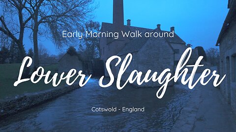 Morning Mist: Exploring Lower Slaughter, Cotswold Under Cloudy Skies | Relaxing Cotswold Walking