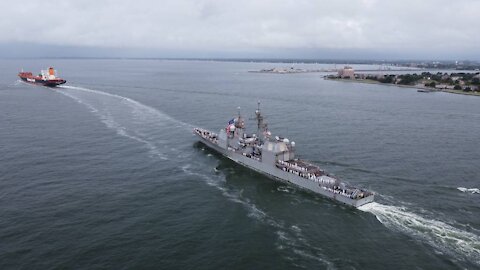 USS Monterey and USS Mitscher return to Norfolk after nine-month deployment