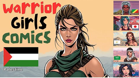 Asking AI To Create Countries As Comic Warrior Girls