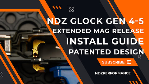 NDZ Glock Gen 4-5 Extended Mag Release EZ Install Guide - Patented Design