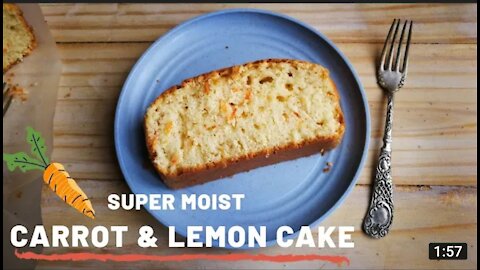 CARROT & LEMON CAKE RECIPE | How to make an Easy Carrot & Lemon Cake |