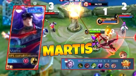 Martis EXP Liner Gameplay Lawan Dyroth - mlbbid