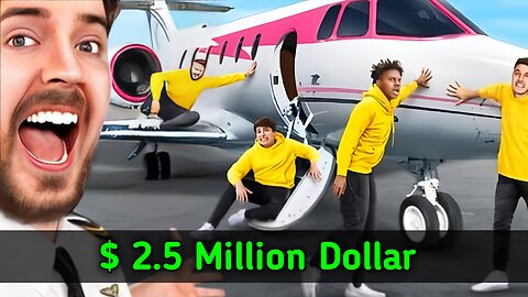 ( Part 6 ) Aeroplane challenge youtuber | Last To Take Hand Off Jet, Keeps It | #Mrbeast