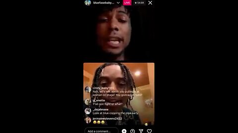 Blueface arguing instagram live stream