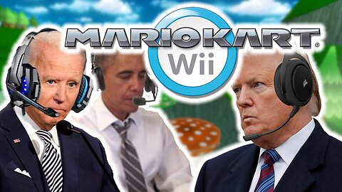 US Presidents Play Mario Kart Wii 4