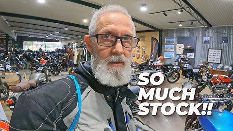 Look at All This Floor Stock!! Indian, Enfield, Benelli Motorcycles.