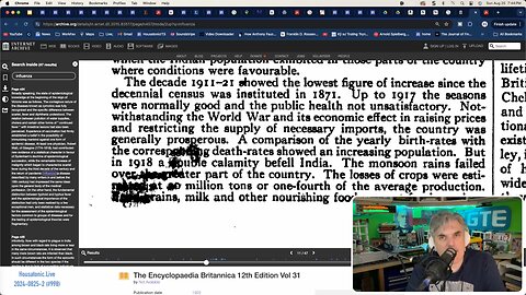 Exposing the 1918 influenza lies: Insights from 1922 Encyclopedia Brittanica (Sun live Aug 25 2024)