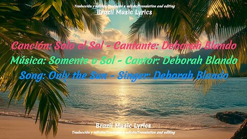 Brazilian Music: Only the Sun - Singer: Deborah Blando